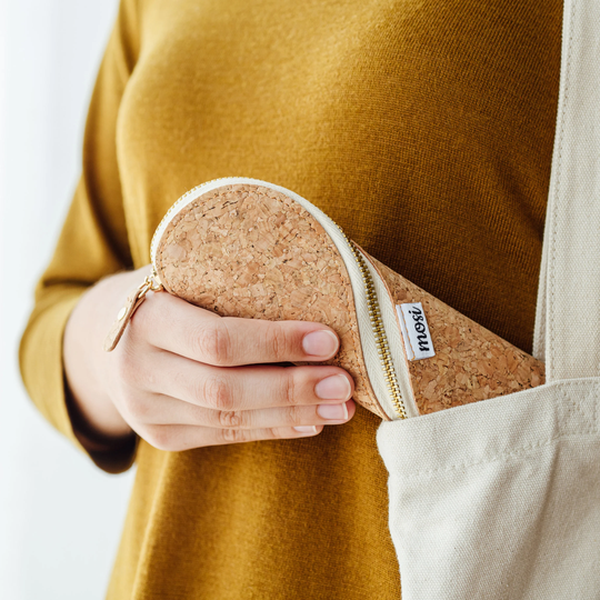 Slim Cork Glasses & Pencil Case - Natural