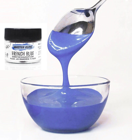 French Blue Master Elites Food Color From The Sugar Art - Small 4G Jars