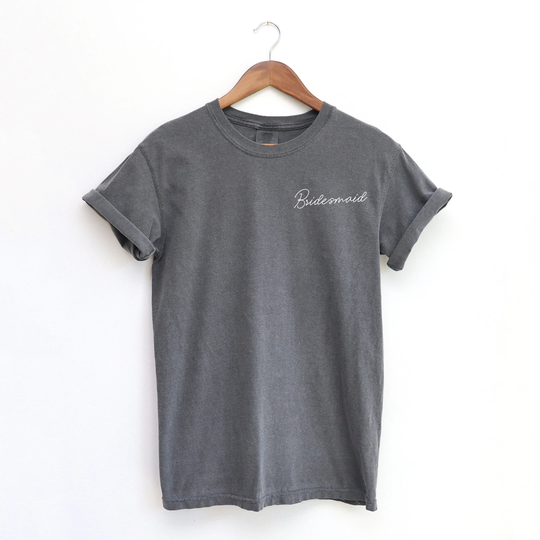Bridesmaid Shirt, Comfort Colors Tee, Oversized Aesthetic T-Shirt, Neutral Bridal Party Shirts