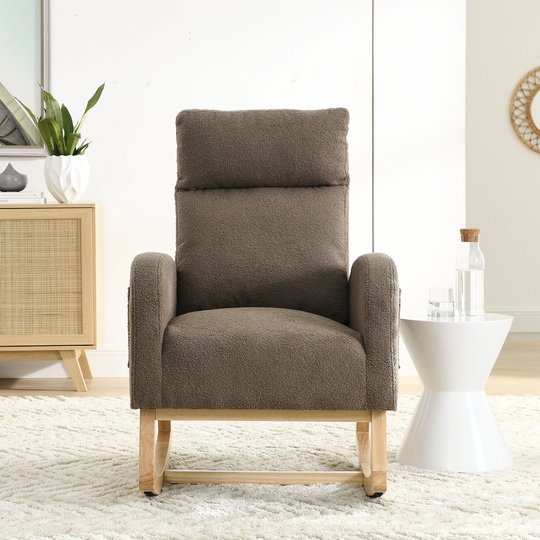 30.6"W Modern Accent Chair Arm Rocking Chair