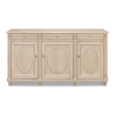 Ribbon Three Door Sideboard, Stone Gray
