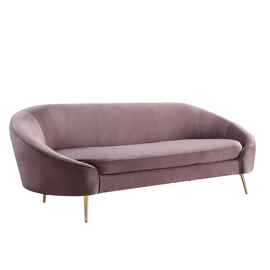 Sofa in Pink Velvet For Contemporary Style