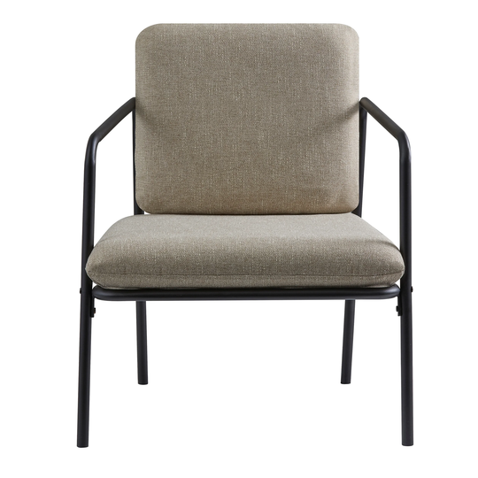Adesso Nathan Matte Black Accent Chair