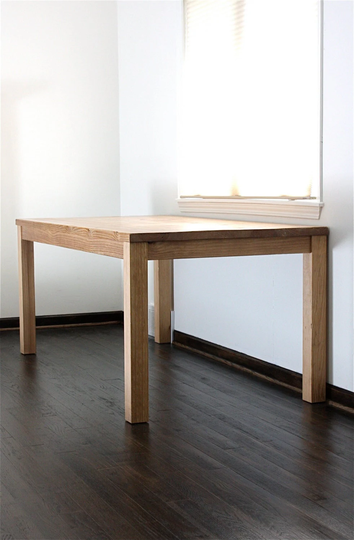 Dining Table, Parsons Design, Reclaimed Wood Shipping Included