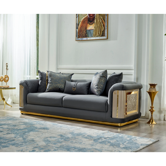 Vano 86" Semi-Soft, Square Arms Sofa