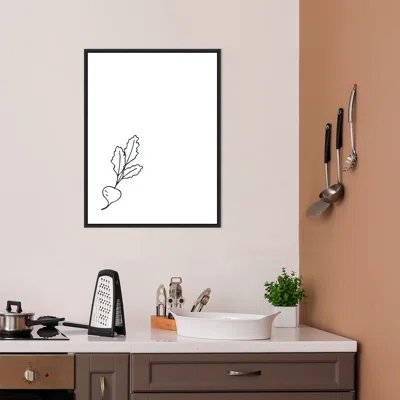 Simply Beet by Amanti Art Portfolio - Picture Frame Drawing Print on Canvas