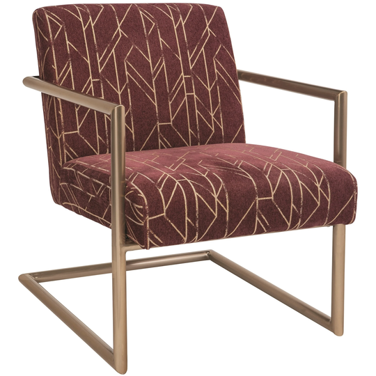 Modern Design Rose Brass Living Room Accent Chair