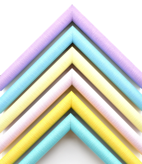 Colorful Pastel Picture Frame, Pink Lilac Blue Purple Turquoise, Custom Frames For Wall Art Prints Poster, 4x6 5x7 8x10 11x14 11x17 16x20