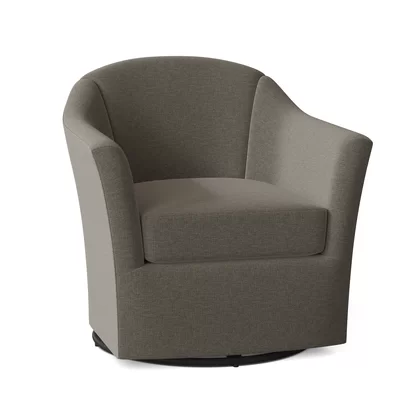 Barry 33.5" Wide Swivel Barrel Chair