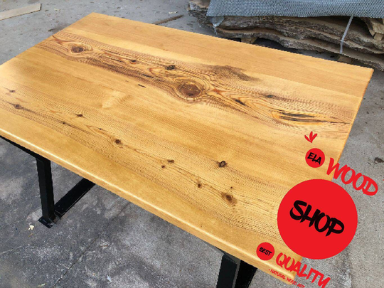 Ready To Ship Dining Wood Table, Black Wooden Kitchen Smooth Edge Walnut Meeting 56"x33.8"(140x84.5