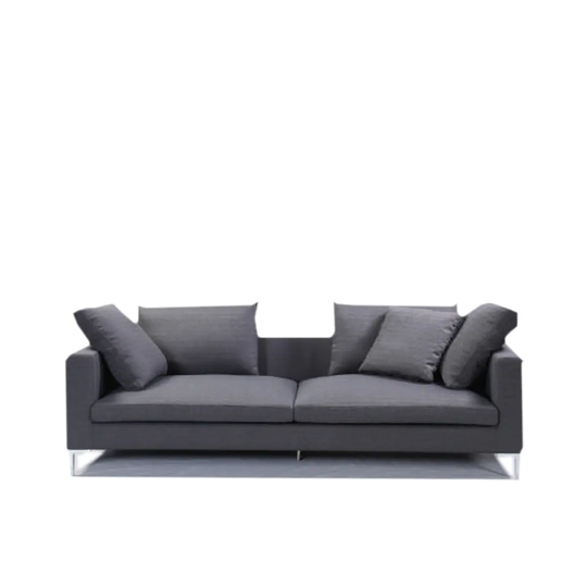 Margo King Sofa - Dark Grey. - 7'6" x 9'6"