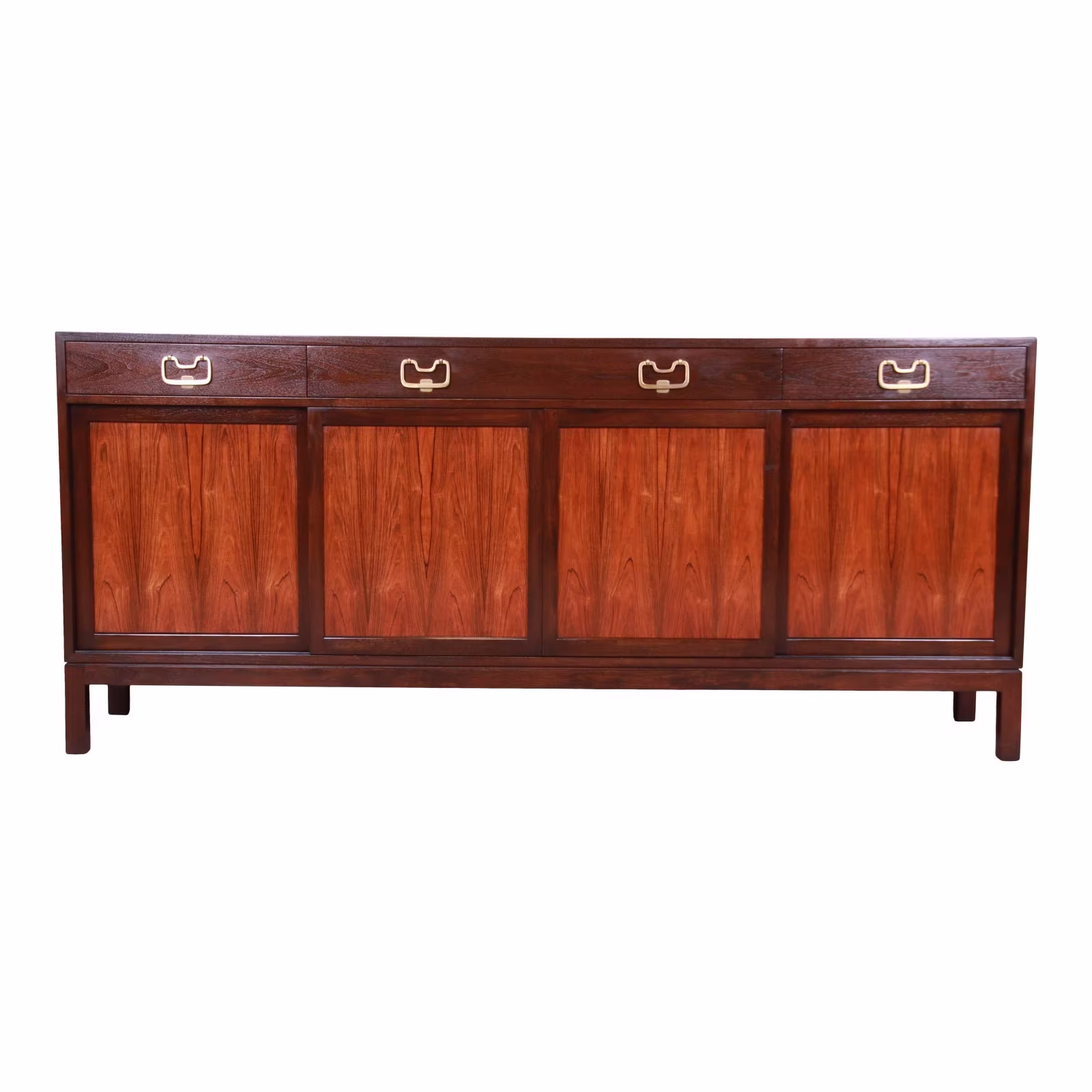 Edward Wormley For Dunbar Rosewood & Walnut Sideboard Credenza, 1950S