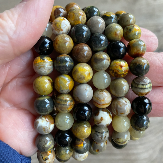 Bumblebee Jasper & Jet Bracelet Bra18