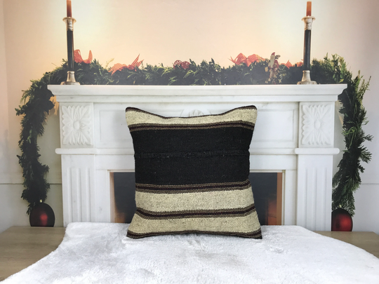 Sofa Kilim Pillow, Pillow Cover, Boho Outdoor 18 X Floor Couch Handmade 4531