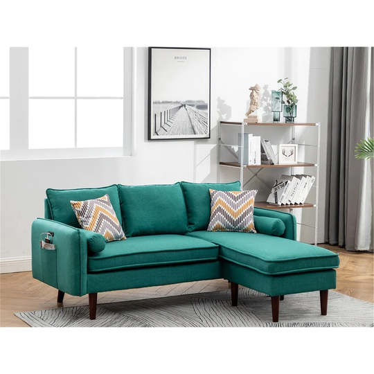 Sectional Sofa Chaise with USB Charger