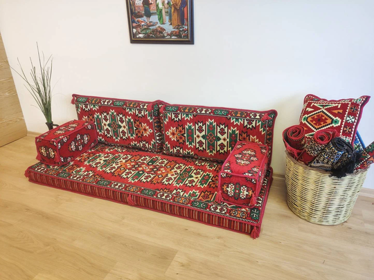 Modular Floor Sofa Set, Pallet Sofa, Arabic Bed, Seating Bohemian Furniture, Living Room Style Majlis Seat