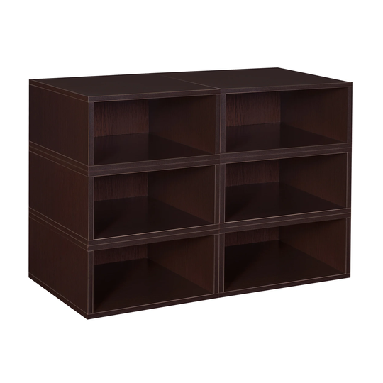Noble Connect Storage Set- 6 Half Size Cubes- Truffle
