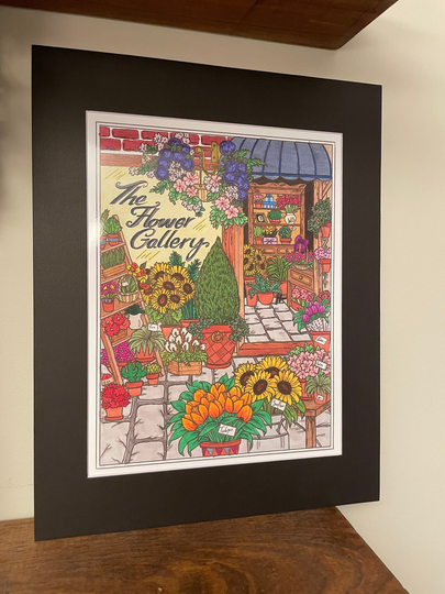 The Flower Gallery. Coloring. Flowers Colored