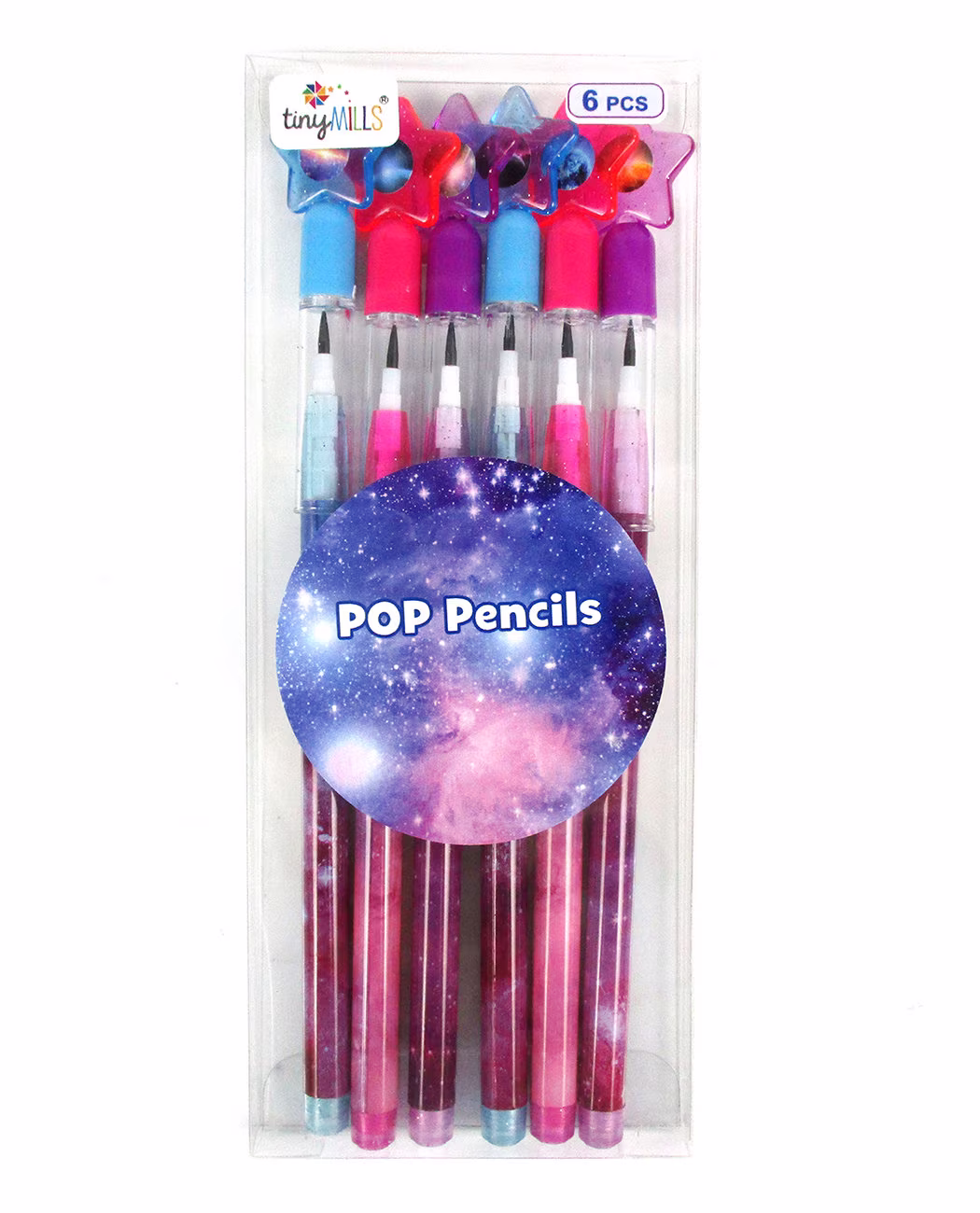 6 Pcs Galaxy Multi Point Pencils