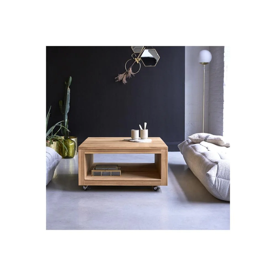 Tikamoon Anoa 80 Square Solid Teak Coffee Table