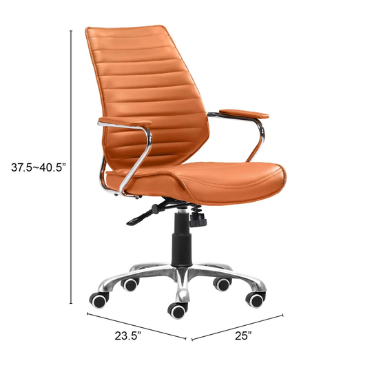 Dove Bend Low Back Office Chair Orange