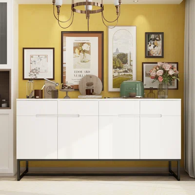 Agar 59.1" Wide 4 Drawer Sideboard