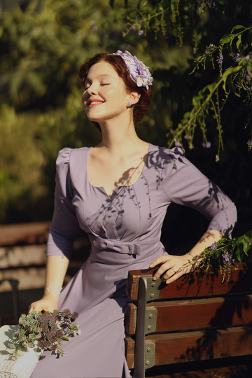 Reese Swing Or Pencil Vintage Dress Inspired From Custom Made