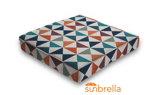Sunbrella® Array Caribbean | Sunbrella Fabric Outdoor Seat Pad Patio Chair Dining Cushions