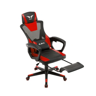 Gaming Chair Ergonomic Office Chair with Tilt Function, Mesh High Back Faux Leather Computer Chair