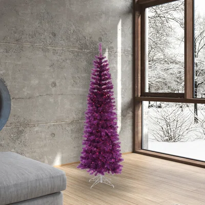 Purple Pencil Artificial Christmas Tree