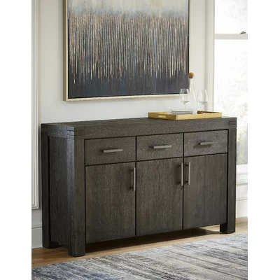 Brunswick 63'' Wide 3 Drawer Acacia Wood Sideboard