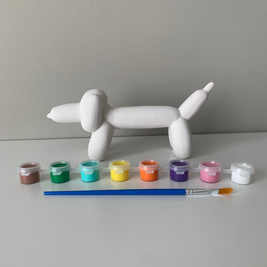 Balloon Buddy Pottery Painting Kit, Paint Party Ready To Ceramics, At Home Date Night Craft Clay Kits