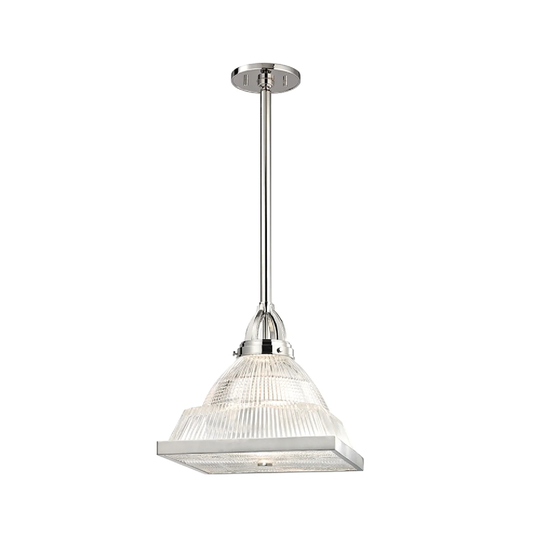 Hudson Valley Harriman 1-light Polished Nickel Pendant