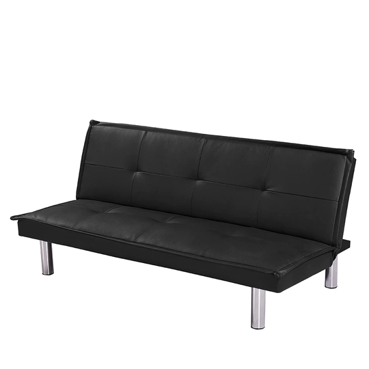 PU Leather Sofa Bed Couch , Convertible Folding Futon Sofa Bed - 64.57"L*32.28"W*27.95"H