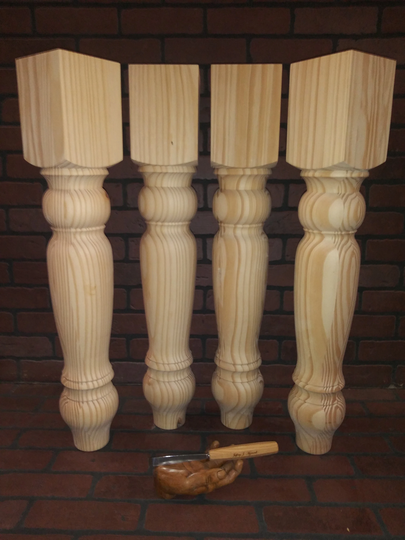 Genuine Handmade Farm Table Legs 5 X 29"