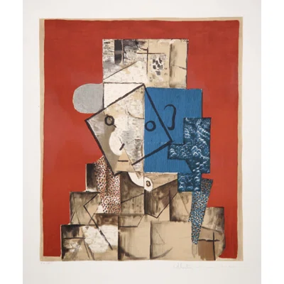 79_Visage Sur Fond Rouge