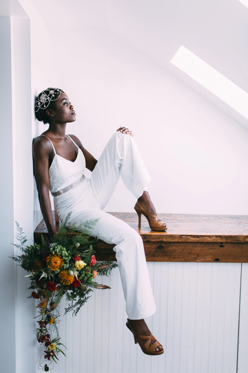 Wedding Jumpsuit, Wide Leg Summer Wedding, Wedding Reception Outfit