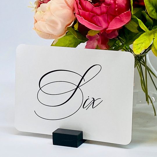 Minimalist Table Numbers, Wedding 5 X 7 Set Of 10