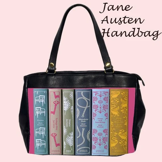 Jane Austen Books Handbag, 19Th Century, Tote Bag, Tv, Literature, Books, Jane Austen, Office Bag Fashion, Bags