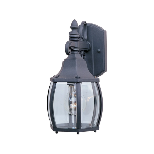 Maxim Black Aluminum Clear Shade Crown Hill 1-light Outdoor Wall Mount Light