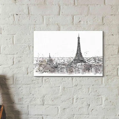 Skyline Sketches II by Anne Tavoletti - Wrapped Canvas Graphic Art Print
