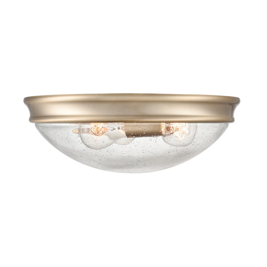 Millennium Lighting Modern Gold 3 Light Flush Mount Ceiling Fixture