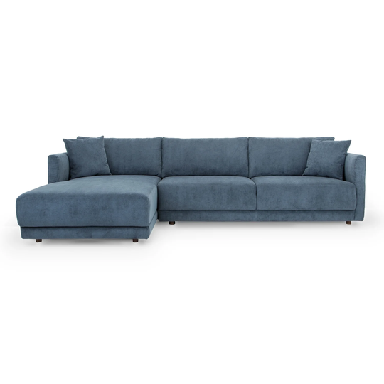 Kardiel Mid-Century Domus 115-inch Left Sectional Sofa - Width 115.4" x Depth 70.1" x Height 31.5"