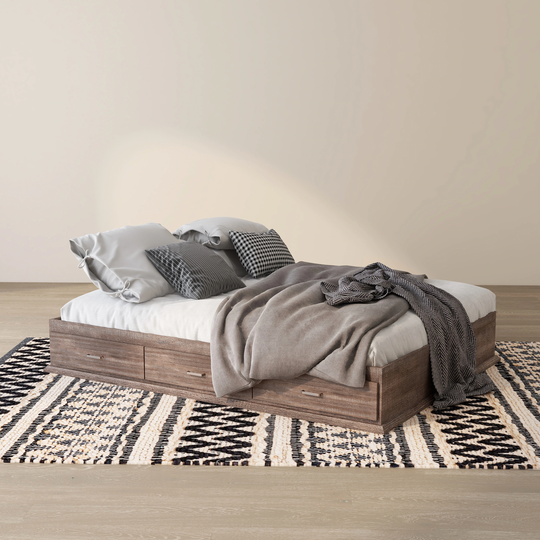 DH BASIC Contemporary 3-drawer Storage Bed by Denhour