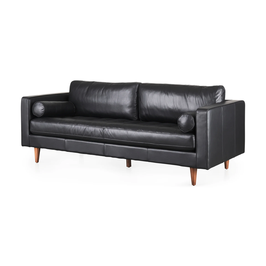 Svend 88.0L x 38.0W x 34.0H Leather Sofa