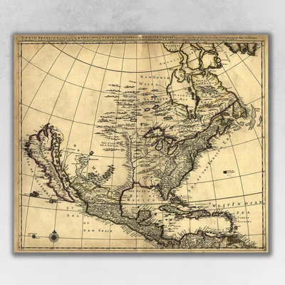 Map of North America C1685 Vintage - Unframed Poster