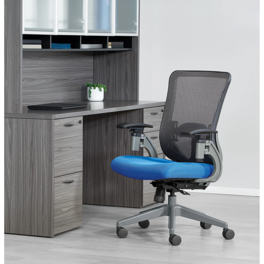 Grey Vertical Mesh Back Managers Chair