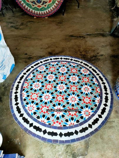 Customizable Mosaic Table For Outdoor Or Indoor, Mid Century Modern Patio Table, Every Garden Deserves A Moroccan Table