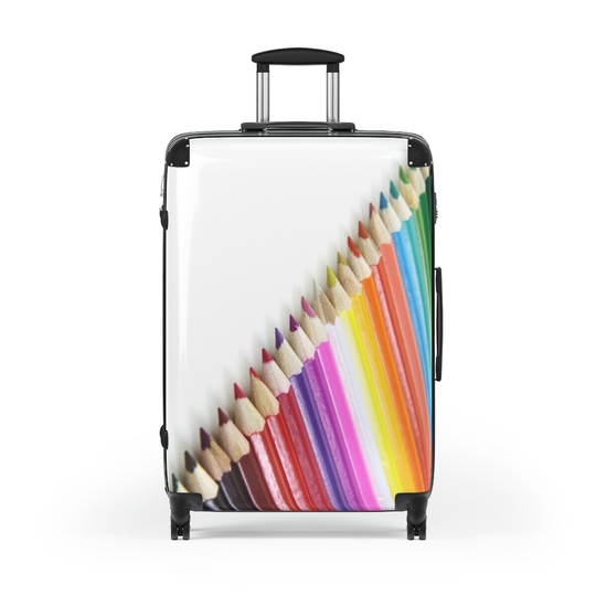 Artist Colored Pencils Carryon, Medium Or Large Hardcase Luggage