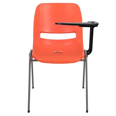 Ergonomic Shell Chair with Left Handed Flip-Up Tablet Arm